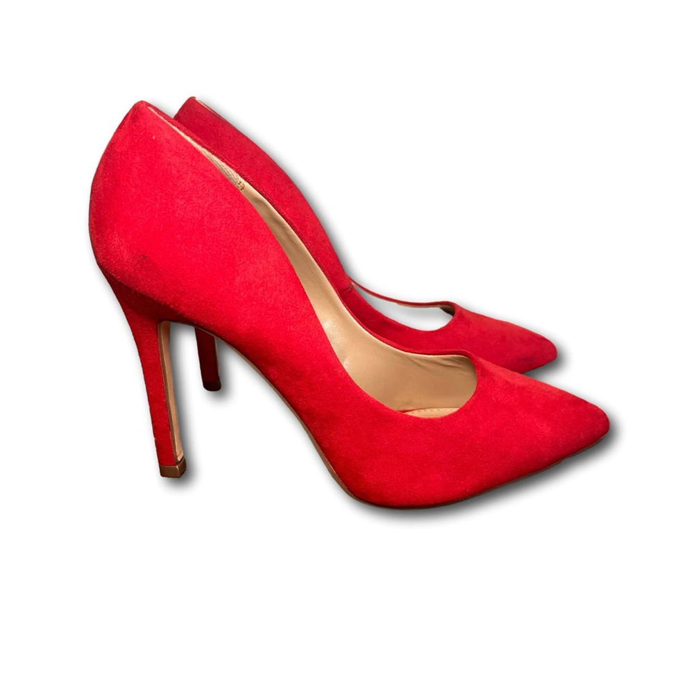 Abound Red High Heel Pumps Pointed Toe Womanโs US Size 6.5 M